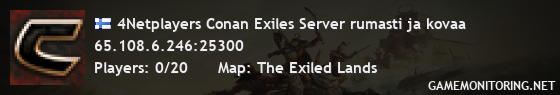 4Netplayers Conan Exiles Server rumasti ja kovaa