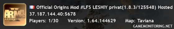 Official Origins Mod #LFS LESHIY privat(1.8.3/125548) Hosted @