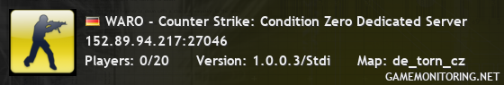 WARO - Counter Strike: Condition Zero Dedicated Server