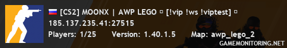 [CS2] MOONX | AWP LEGO ⬛ [!vip !ws !viptest] ⬛