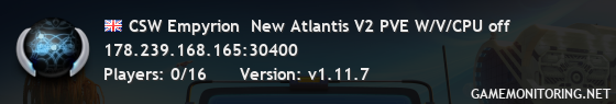 CSW Empyrion  New Atlantis V2 PVE W/V/CPU off