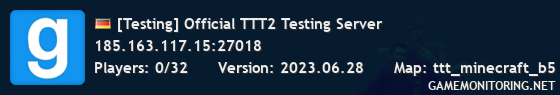 [Testing] Official TTT2 Testing Server