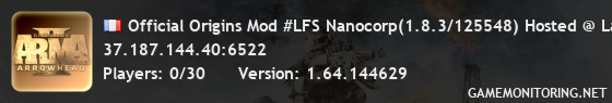 Official Origins Mod #LFS Nanocorp(1.8.3/125548) Hosted @ LagFr