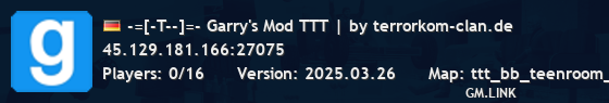 -=[-T--]=- Garry's Mod TTT | by terrorkom-clan.de