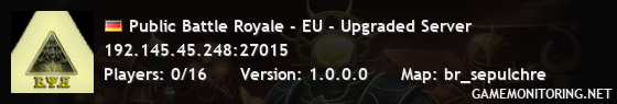 Public Battle Royale - EU - Upgraded Server