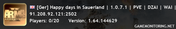 [Ger] Happy days in Sauerland | 1.0.7.1 | PVE | DZAI | WAI |