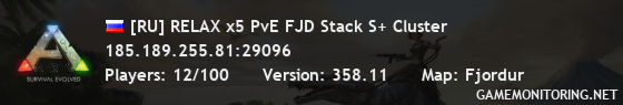 [RU] RELAX x5 PvE FJD Stack S+ Cluster
