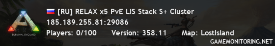 [RU] RELAX x5 PvE LIS Stack S+ Cluster