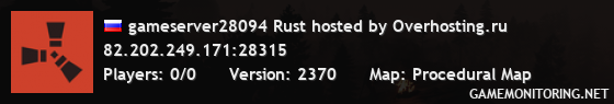gameserver28094 Rust hosted by Overhosting.ru
