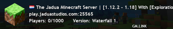 The Jadua Minecraft Server | [1.12.2 - 1.18] Welcome to our 1.12 - 1.16 Minecraft Server!