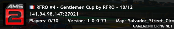 RFRO #4 - Gentlemen Cup by RFRO - 18/12