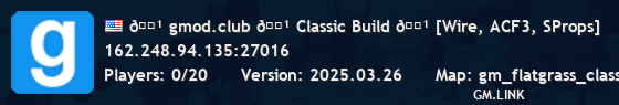 🔹 gmod.club 🔹 Classic Build 🔹 [Wire, ACF3, SProps]