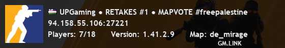 UPGaming ● RETAKES #1 ● MAPVOTE #freepalestine