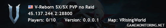 V-Reborn 5X/5X PVP no Raid