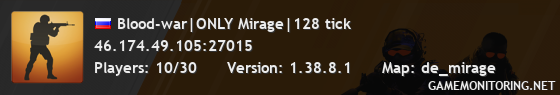 Blood-war|ONLY Mirage|128 tick