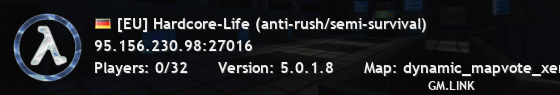 [EU] Hardcore-Life (anti-rush/semi-survival)
