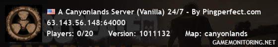 A Canyonlands Server (Vanilla) 24/7 - By Pingperfect.com