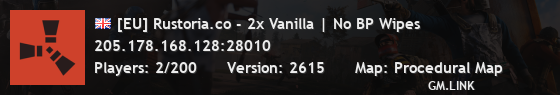 [EU] Rustoria.co - 2x Vanilla | No BP Wipes