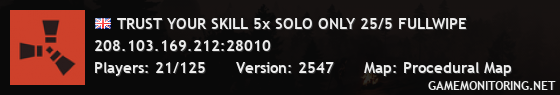 TRUST YOUR SKILL 5x SOLO ONLY 2/5 WIPE