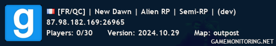 [FR/QC] New Dawn | Alien RP | (dev)