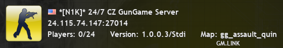 *[N1K]* 24/7 CZ GunGame Server