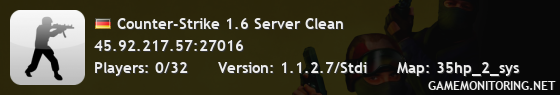 Counter-Strike 1.6 Server Clean