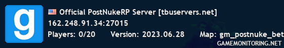 Official PostNukeRP Server [tbuservers.net]