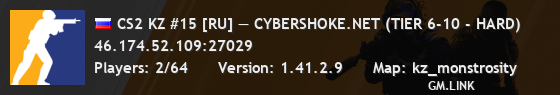 CS2 KZ #15 [RU] — CYBERSHOKE.NET (TIER 6-10 - HARD)