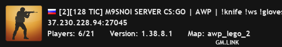 [2][128 TIC] M9SNOI SERVER CS:GO | AWP | !knife !ws !gloves