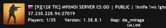 [9][128 TIC] M9SNOI SERVER CS:GO | PUBLIC | !knife !ws !gloves