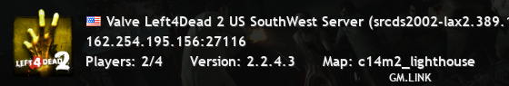 Valve Left4Dead 2 US SouthWest Server (srcds2002-lax2.389.102)