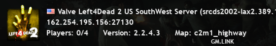 Valve Left4Dead 2 US SouthWest Server (srcds2002-lax2.389.116)