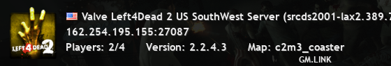 Valve Left4Dead 2 US SouthWest Server (srcds2001-lax2.389.73)