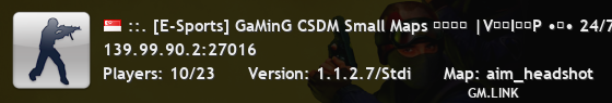 ::. [E-Sports] GaMinG CSDM Small Maps ︻デ═一 |V͇̿I͇̿P •亗• 24/7*::.