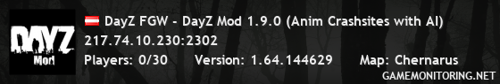 DayZ FGW - DayZ Mod 1.9.0 (Anim Crashsites with AI)