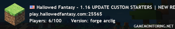 Hallowed Fantasy - 1.16 UPDATE CUSTOM STARTERS | NEW REGIONS | FORMS