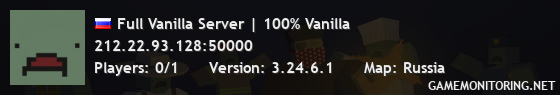 Full Vanilla Server | 100% Vanilla