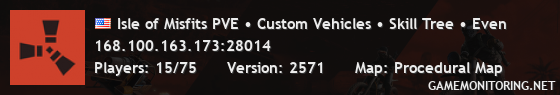 Isle of Misfits PVE • Custom Vehicles • Skill Tree • Even