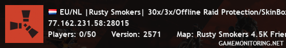 EU/NL |Rusty Smokers| 30x/3x/Offline Raid Protection/SkinBox/Si