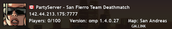 PartyServer - San Fierro Team Deathmatch