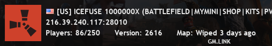 [US] ICEFUSE 1000000X (BATTLEFIELD|MYMINI|SHOP|KITS|PVP|AIMTRAI