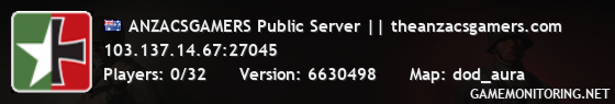 ANZACSGAMERS Public Server || theanzacsgamers.com