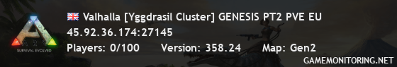 Valhalla [Yggdrasil Cluster] GENESIS PT2 PVE EU