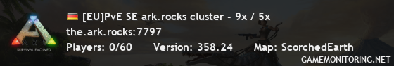 [EU]PvE SE ark.rocks cluster - 9x / 5x