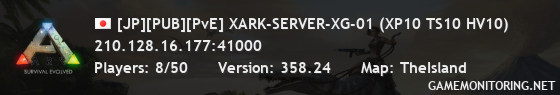 [JP][PUB][PvE] XARK-SERVER-XG-01 (XP10 TS10 HV10)