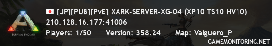 [JP][PUB][PvE] XARK-SERVER-XG-04 (XP10 TS10 HV10)