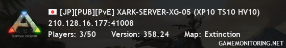 [JP][PUB][PvE] XARK-SERVER-XG-05 (XP10 TS10 HV10)