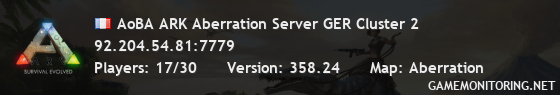 AoBA ARK Aberration Server GER Cluster 2