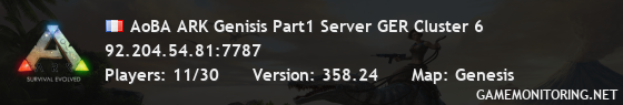 AoBA ARK Genisis Part1 Server GER Cluster 6