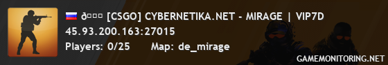 🚀 [CSGO] CYBERNETIKA.NET - MIRAGE | VIP7D